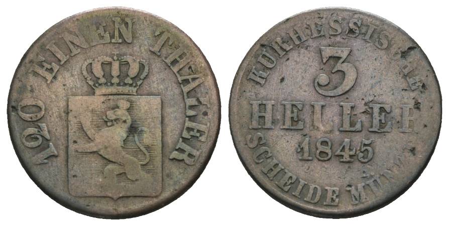  Hessen; Kleinmünze 1845   