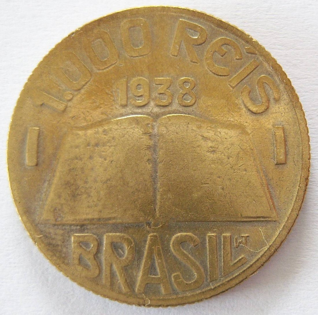  Brasilien 1000 Reis 1938   