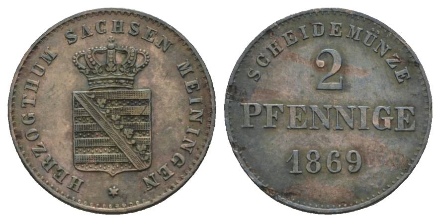  Meiningen; Kleinmünze 1869   
