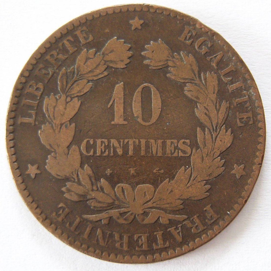  Frankreich 10 Centimes 1876 K   