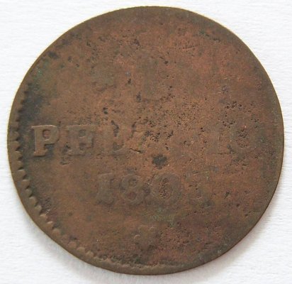  Frankfurt 1 Pfennig 1803 F GB   