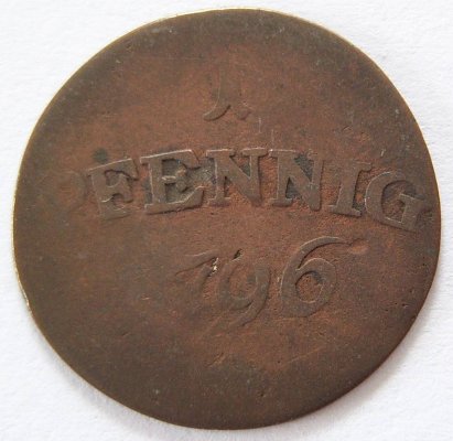  Sachsen Weimar Eisenach 1 Pfennig 1796   