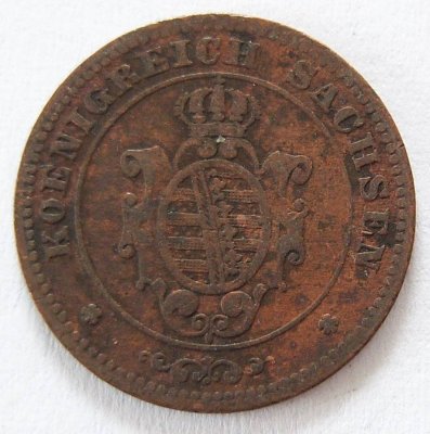  Sachsen 1 Pfennig 1863 B   