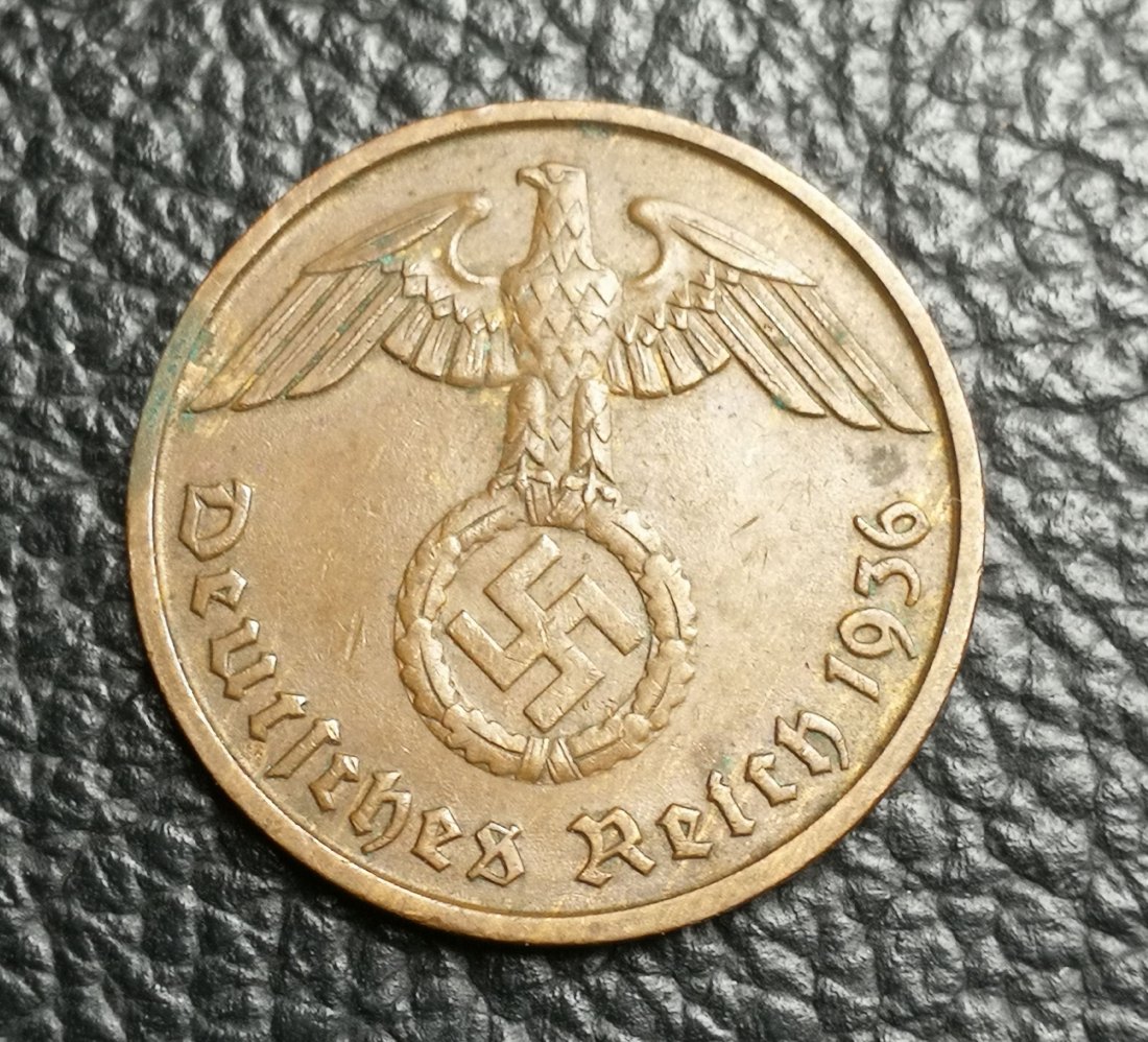  2 Reichspfennig 1936 D Deutsches Reich Jaeger 362 XXL Bilder seltener   
