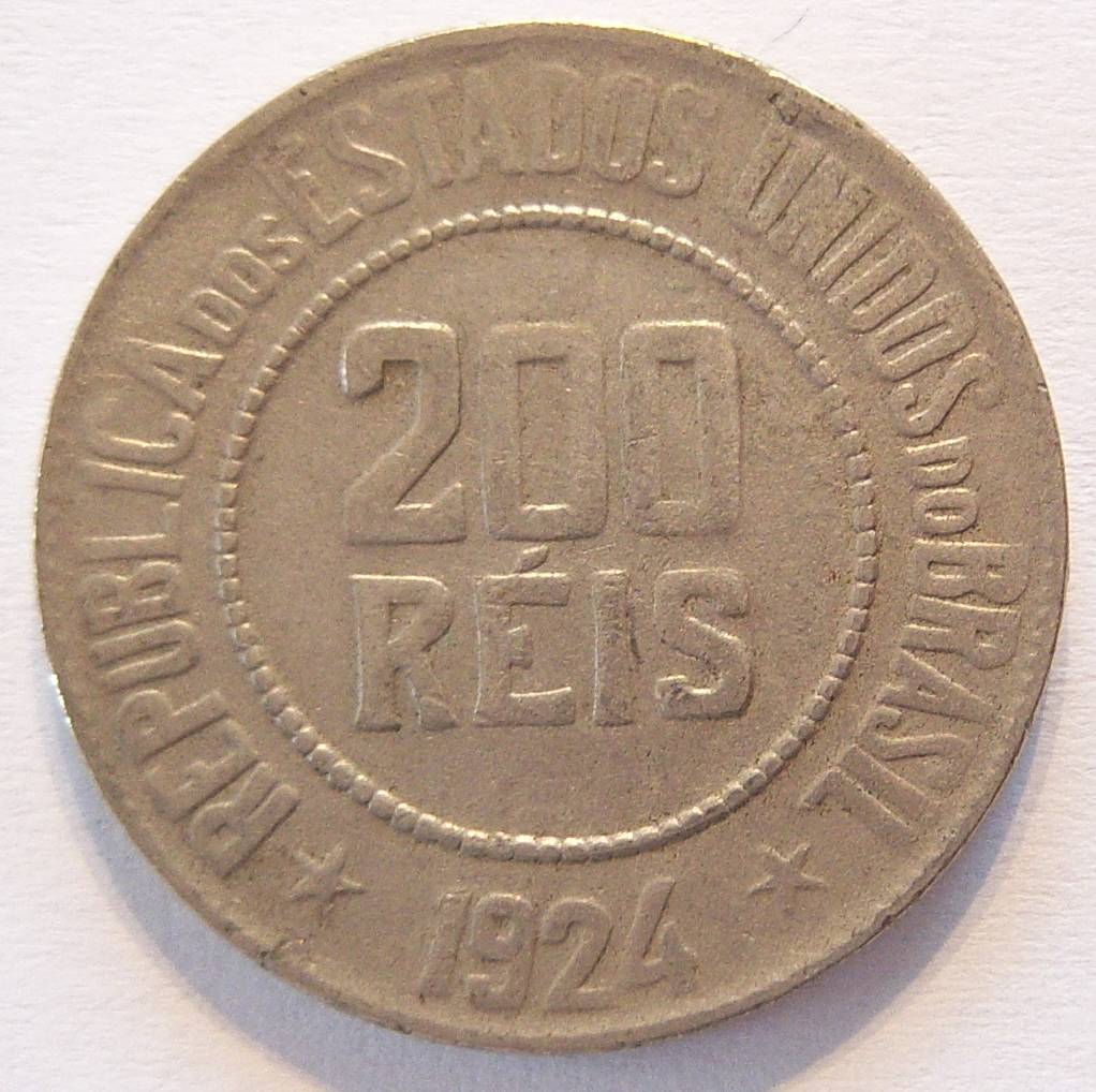  Brasilien 200 Reis 1924   