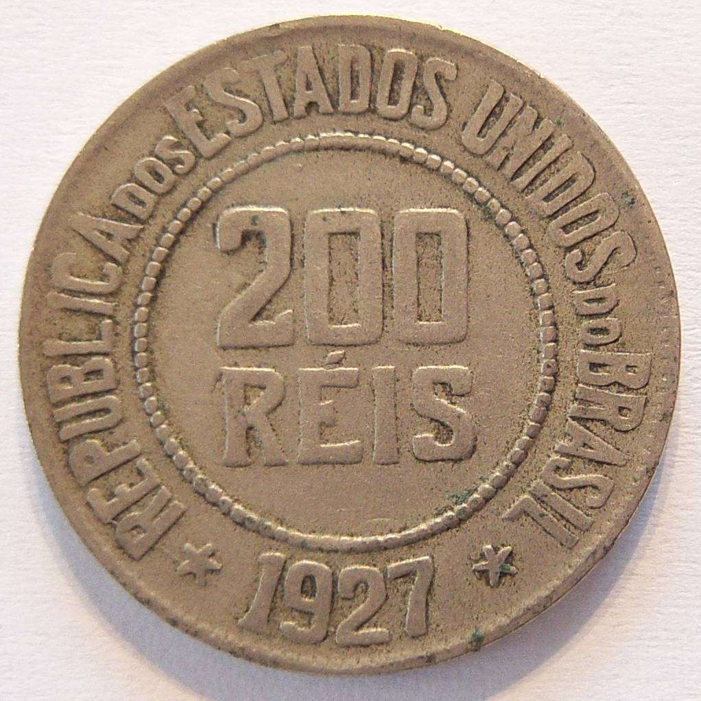  Brasilien 200 Reis 1927   