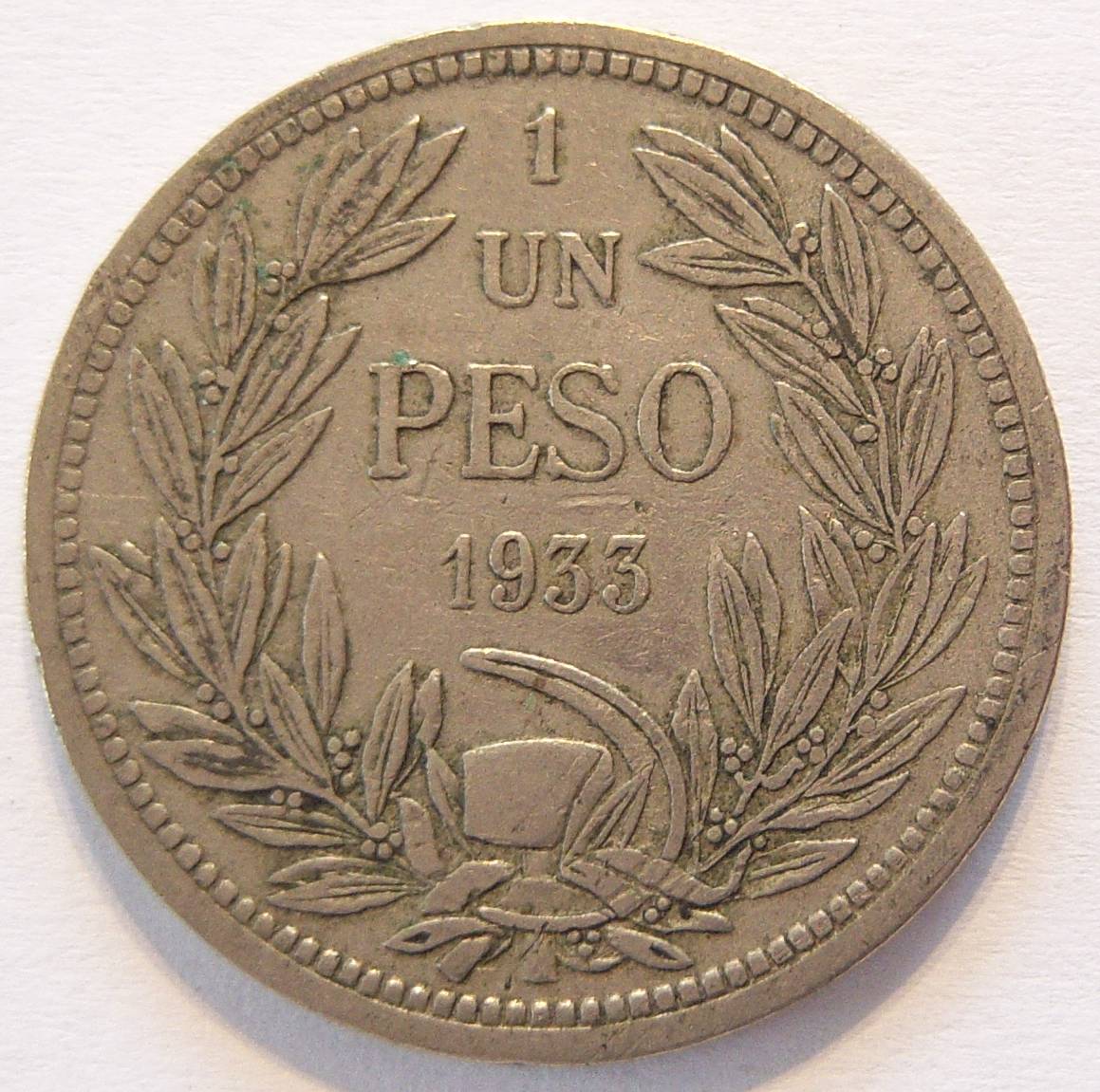  Chile 1 Peso 1933   