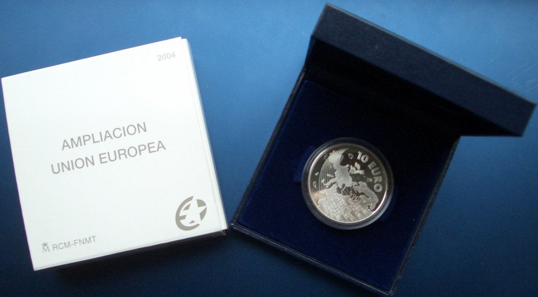 SPANIEN 10€ 2004 EUROPEA SILBER