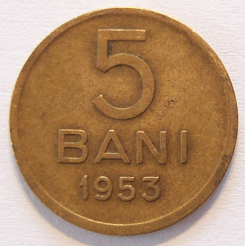  RUMÄNIEN ROMANIA 5 Bani 1953   