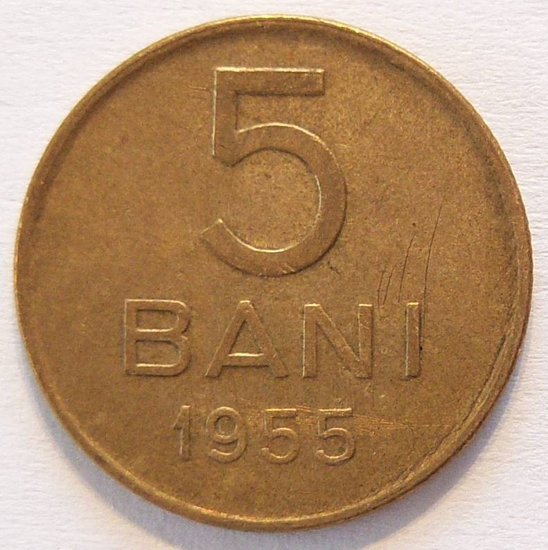  RUMÄNIEN ROMANIA 5 Bani 1955   