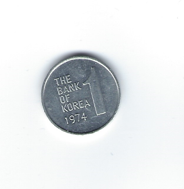  Südkorea 1 Won 1974   