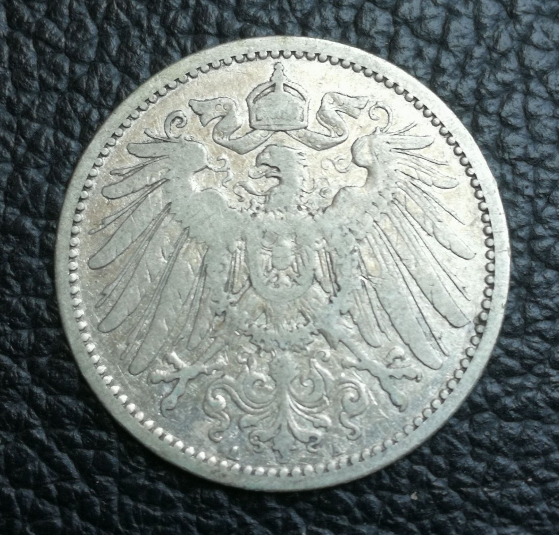  1 Mark 1891 A Silber 0,900 5 Gramm fein Jaeger 17 seltener XXL Bilder   