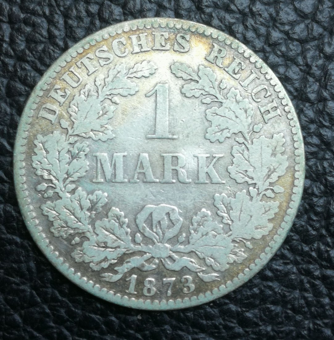  1 Mark 1873 D Silber 0,900 5 Gramm fein Jaeger 9 XXL Bilder   