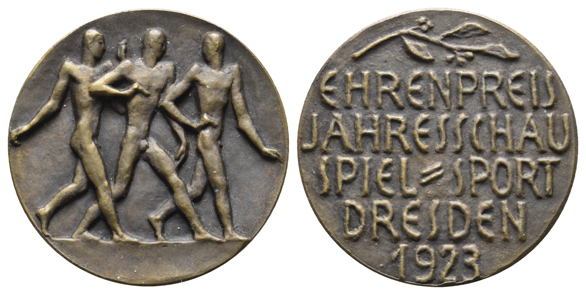  Dresden, Medaille 1923; Bronze, 26,09 g; Ø 40,34 mm,   