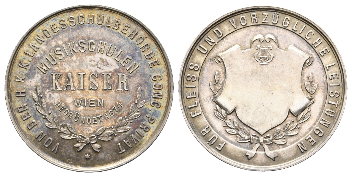  Wien, Medaille o.J.; Silberlegierung, 25,19 g; Ø 41,53 mm,   