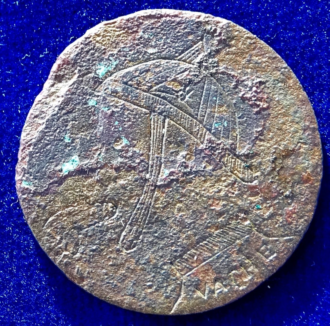  Frankreich 1870 Spottmünze auf Napoleon III nach der Schlacht von Sedan.   