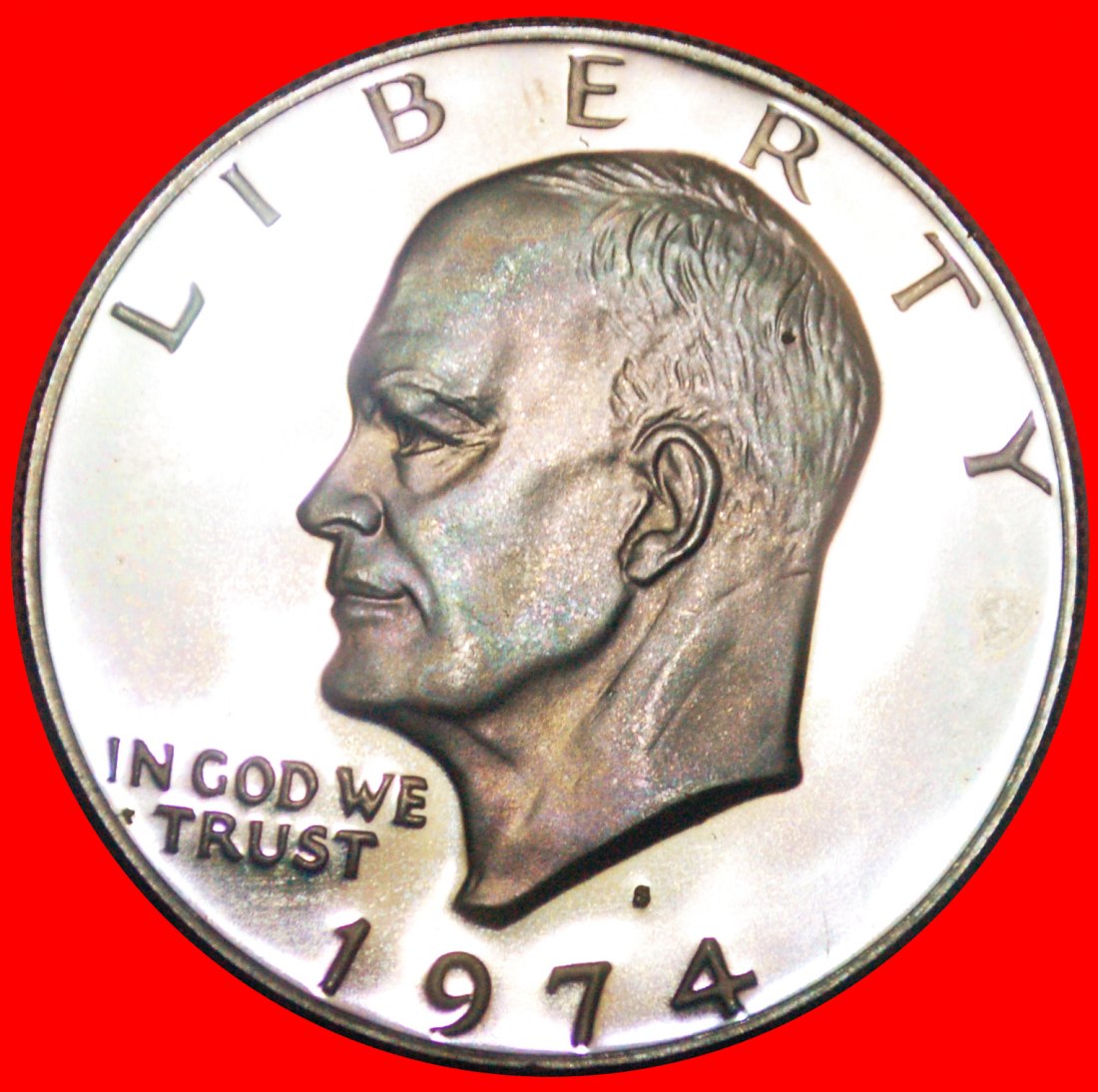  · MOND-DOLLAR (1971-1999): USA ★ 1 DOLLAR 1974S PP! Eisenhower (1890-1969) OHNE VORBEHALT!   