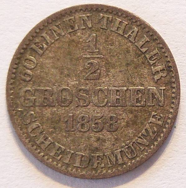  Hannover 1/2 Groschen 1858 B   