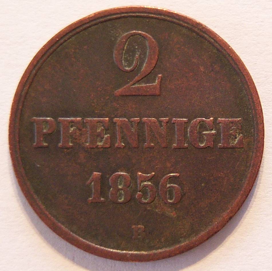  Hannover 2 Pfennig 1856 B   