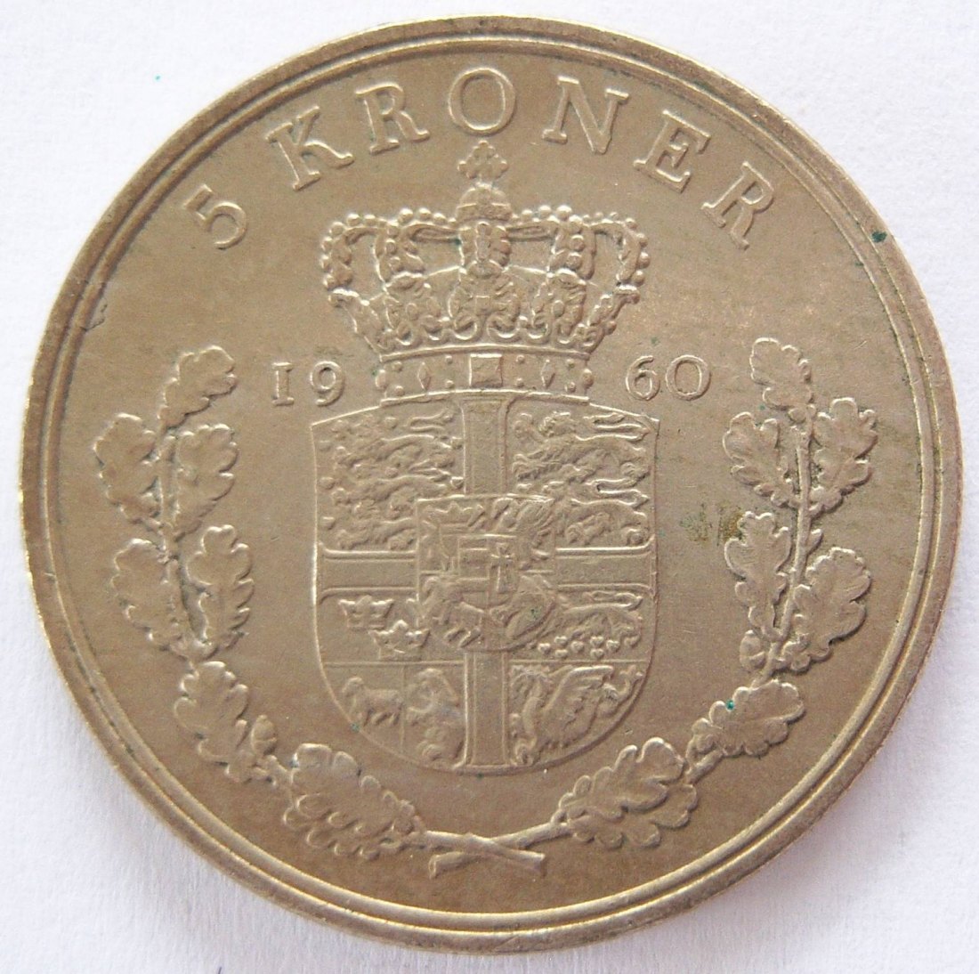  Dänemark 5 Kroner Kronen 1960   