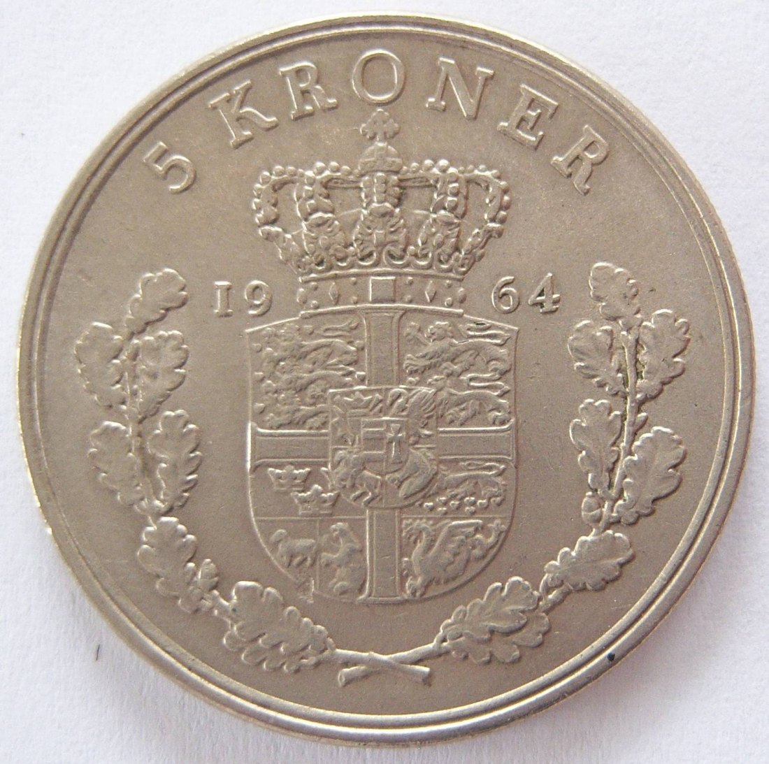  Dänemark 5 Kroner Kronen 1964   