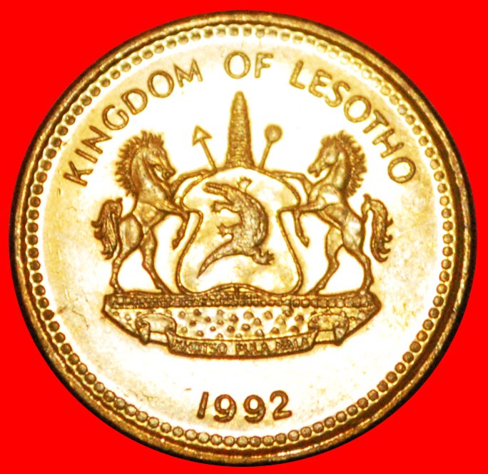  · BASOTHO HAT: LESOTHO ★ 1 SENTE 1992 MINT LUSTER! LOW START ★ NO RESERVE!   