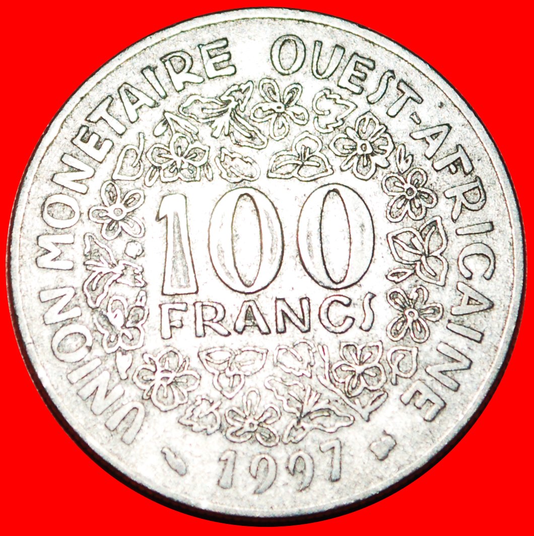 · FRANCE GOLD FISH AND FLOWERS: WEST AFRICAN STATES ★ 100 FRANCS 1997! LOW START ★ NO RESERVE!