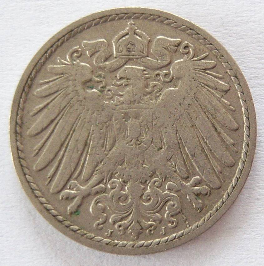  Deutsches Reich 5 Pfennig 1907 J   
