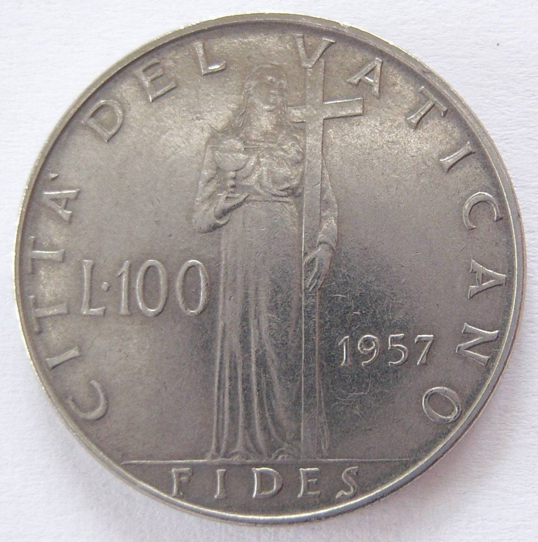  Vatikan 100 Lire 1957   