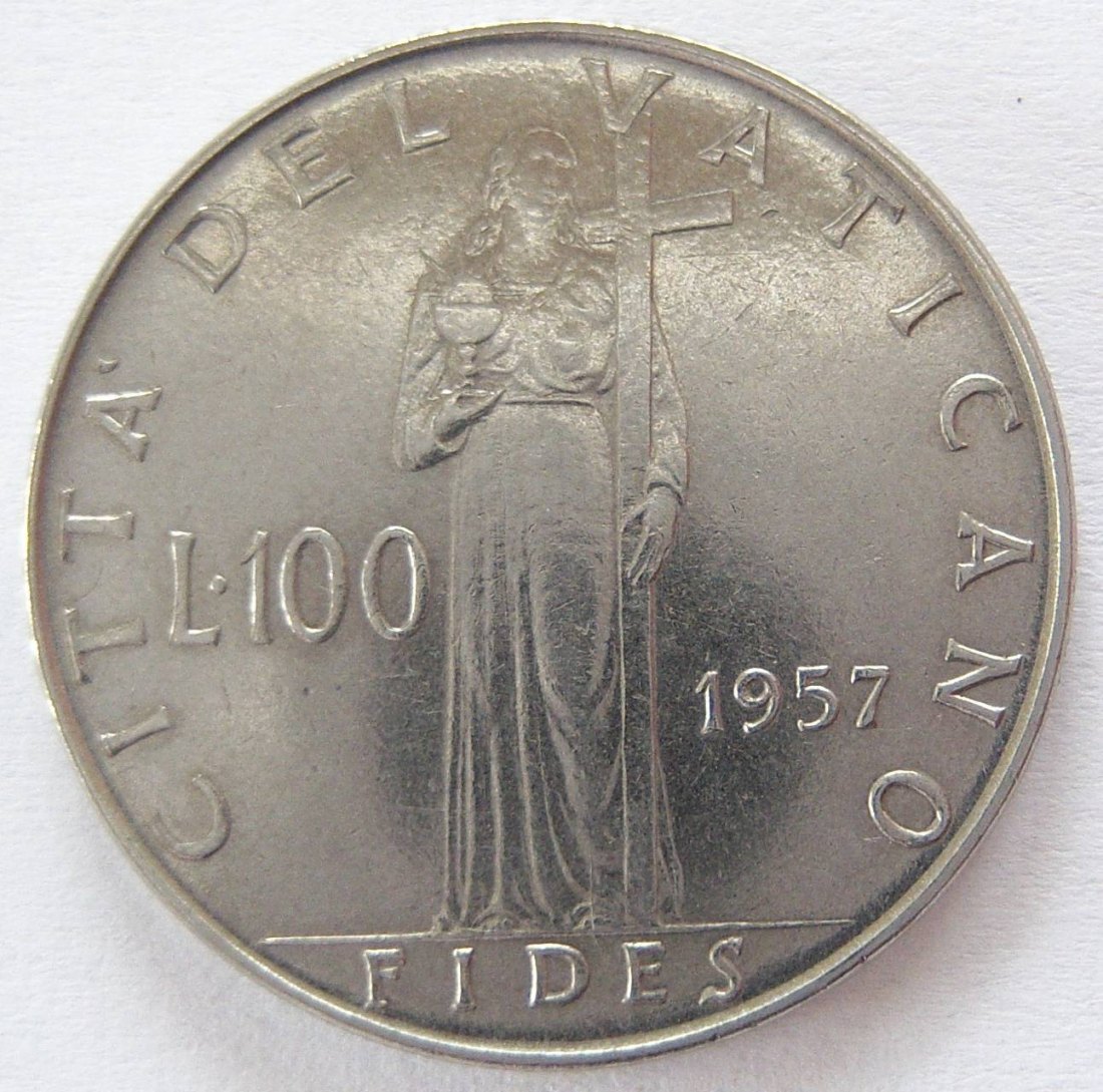  Vatikan 100 Lire 1957   