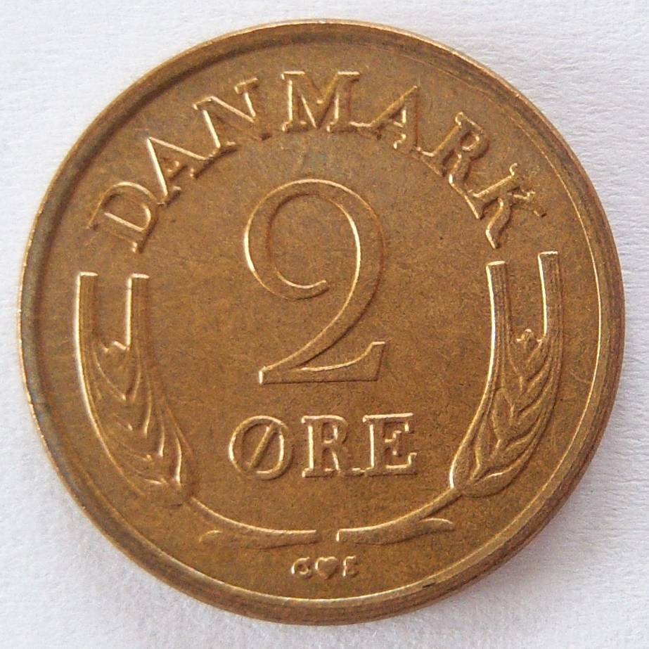  Dänemark 2 Öre 1964 Bronze NICHT FÜR ZAHLUNGSVERKEHR VERAUSGABT !!   