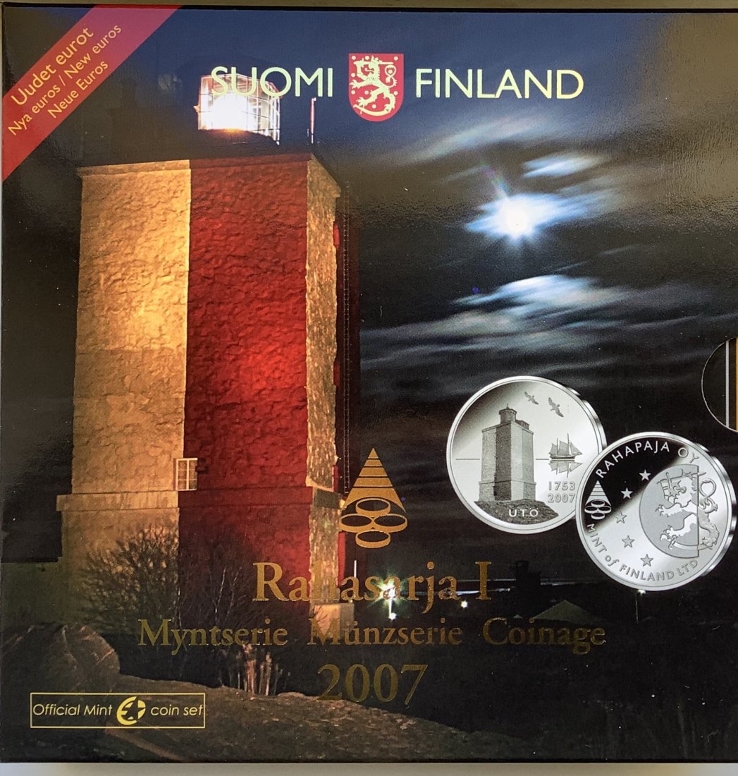  Finnland Original Euro-KMS 2007/I im Originalfolder   