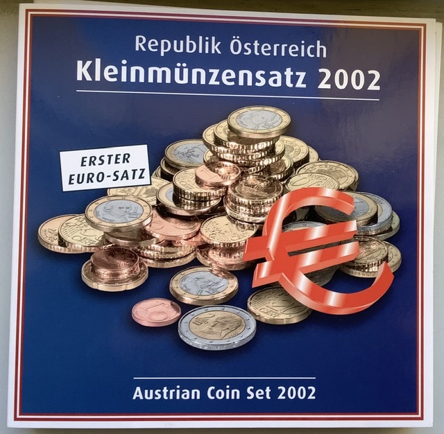  Österreich Original Euro-KMS 2002 im Originalfolder   