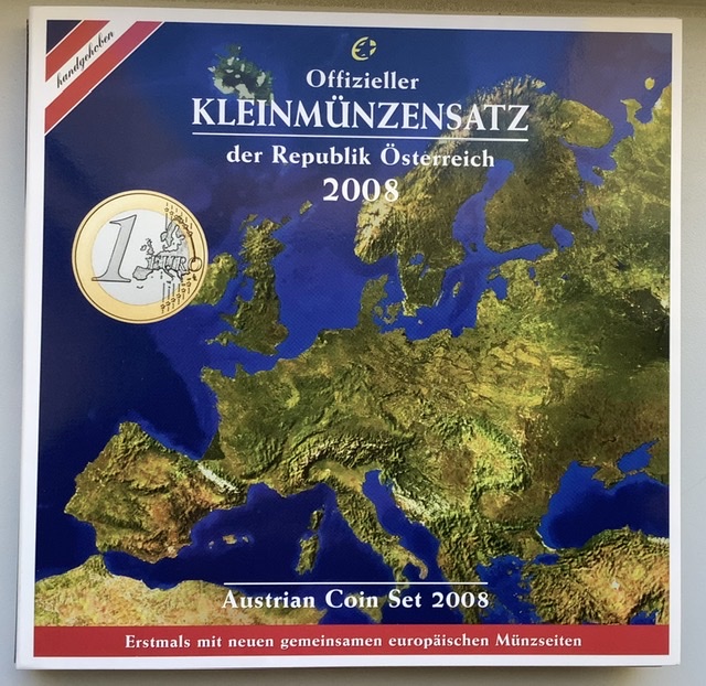  Österreich Original Euro-KMS 2008 im Originalfolder   