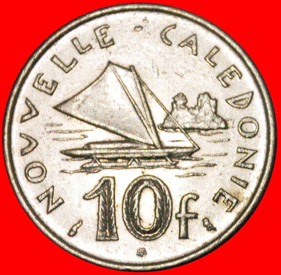  · FRANKREICH: NEUKALEDONIEN ★ 10 FRANCS 1972! OHNE VORBEHALT!   