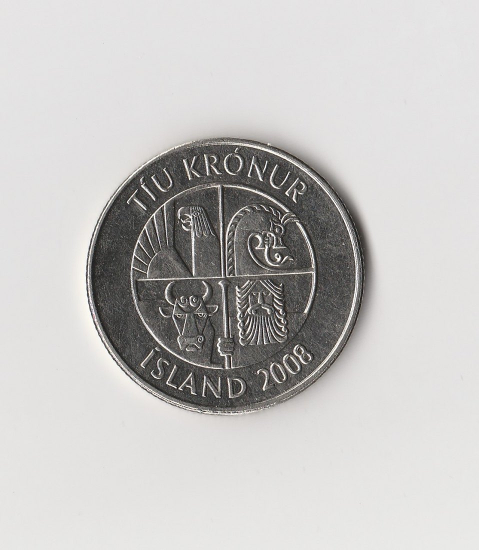  10 Kronur Island 2008 (I828)   