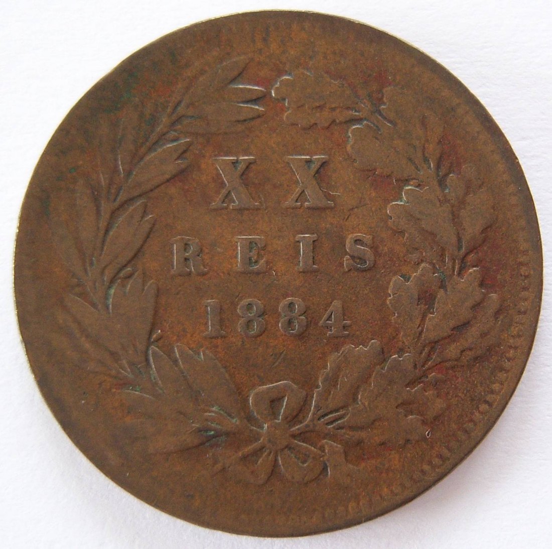  Portugal 20 Reis 1884   