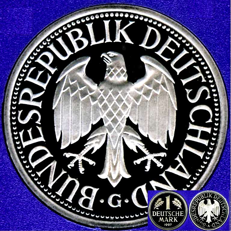  1997 G * 1 Deutsche Mark Polierte Platte PP, proof   