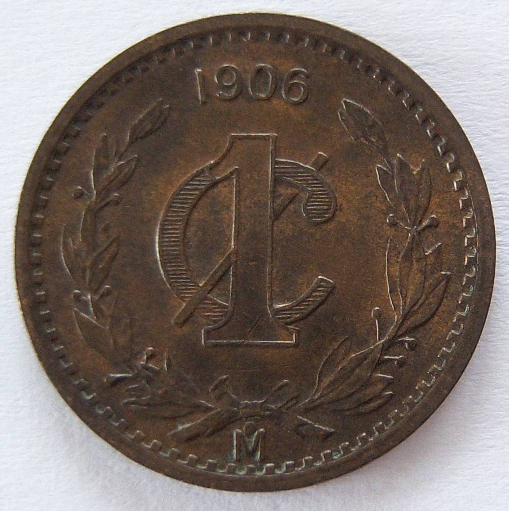  Mexico 1 Centavo 1906   