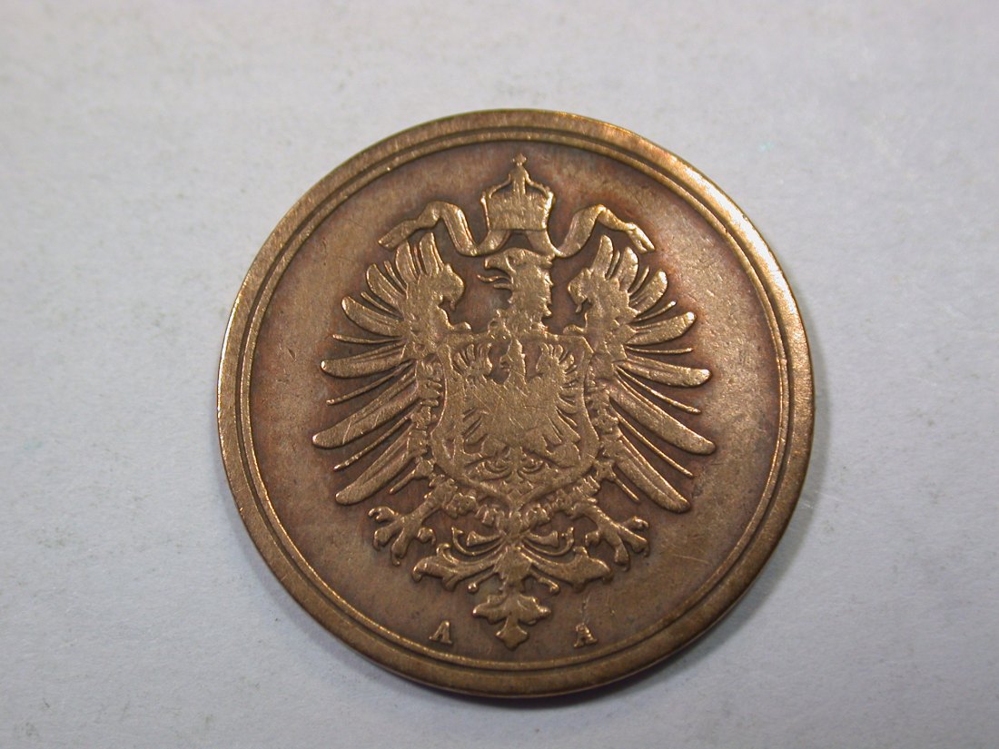  D16  KR  1 Pfennig  1887 A in s-ss  Originalbilder   