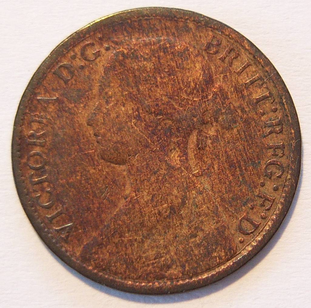  Grossbritannien 1 Farthing 1866   