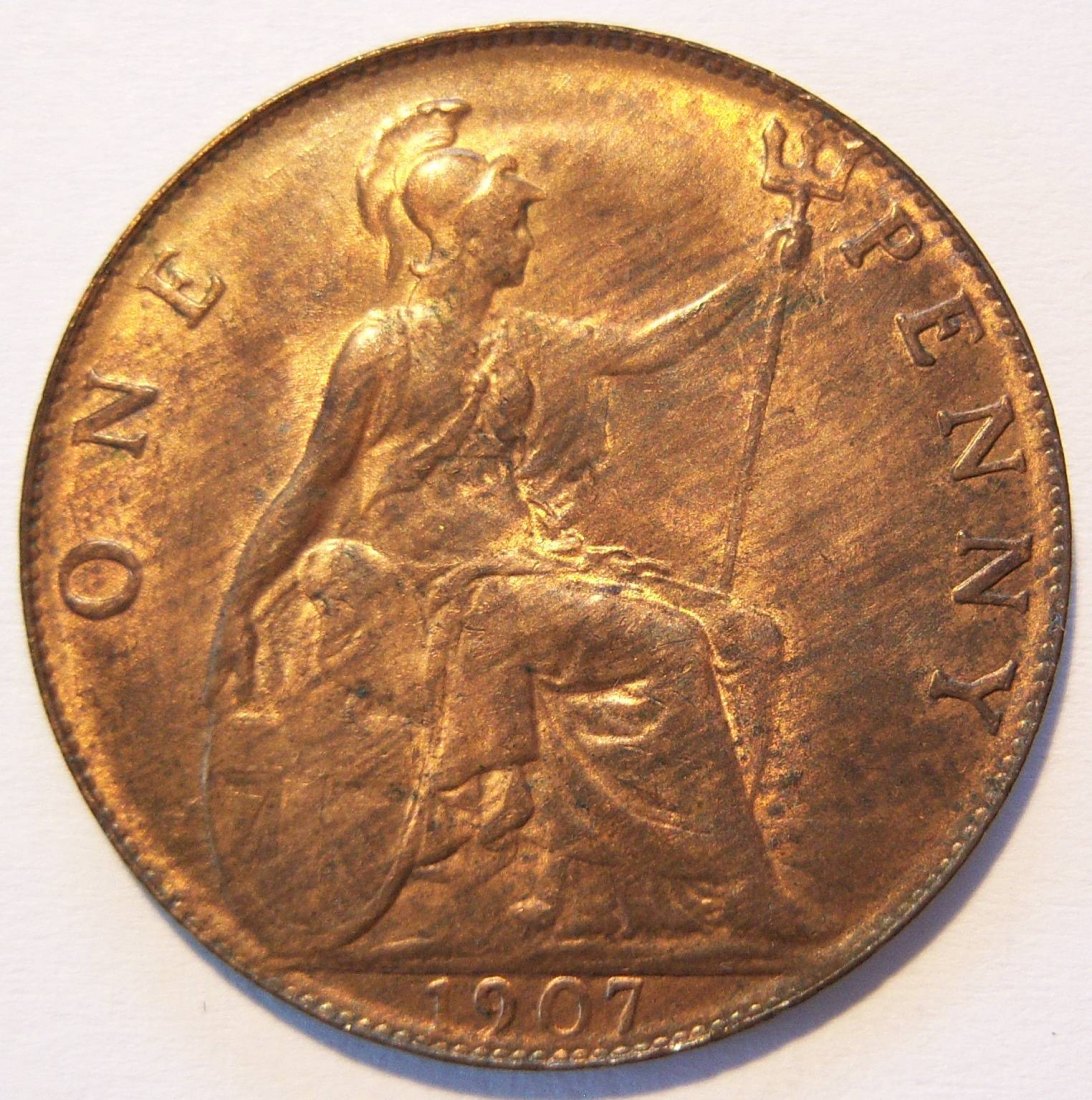  Grossbritannien 1 One Penny 1907 ERHALTUNG !!   