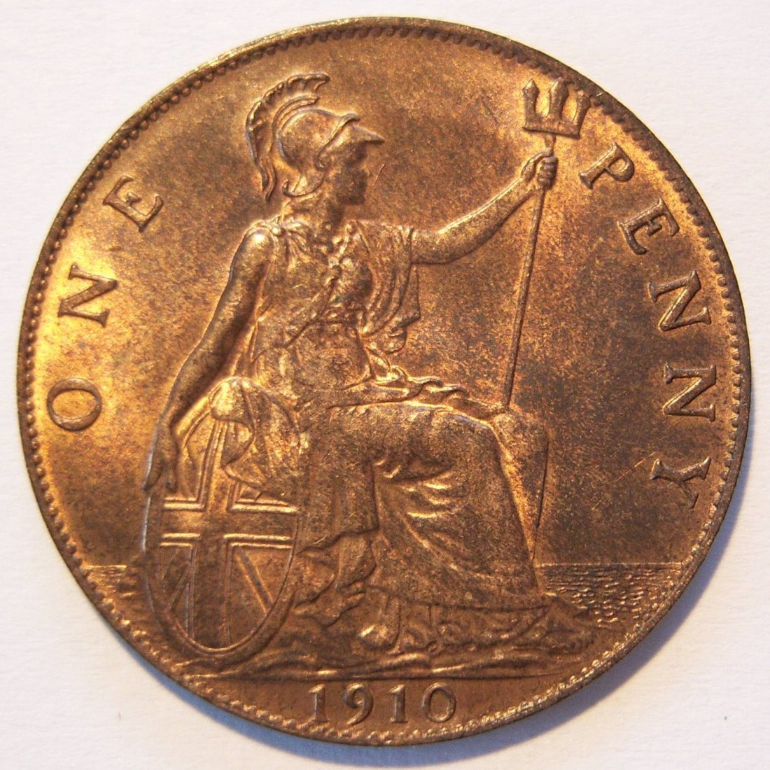  Grossbritannien 1 One Penny 1910 ERHALTUNG !!   