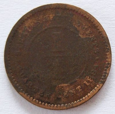  Straits Settlements 1/4 Cent 1884   