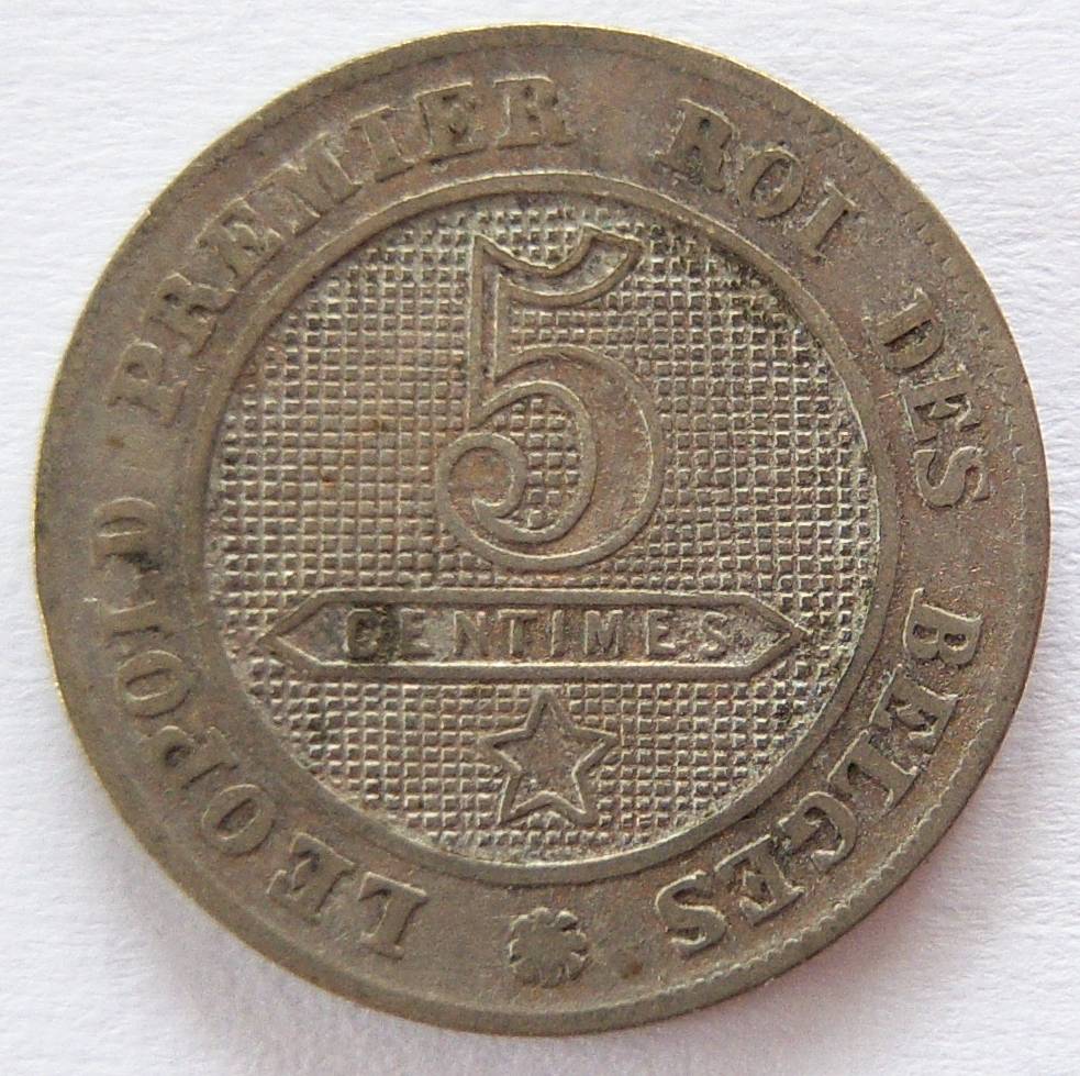  Belgien 5 Centimes 1862   