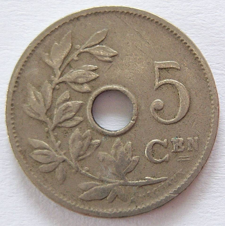  Belgien 5 Centimes 1910 BELGIE   