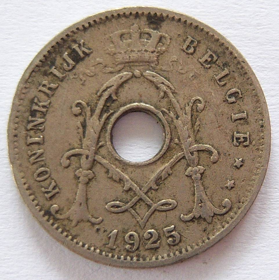  Belgien 5 Centimes 1925 BELGIE   