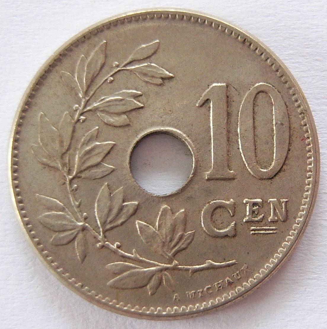  Belgien 10 Centimes 1904 BELGIE   