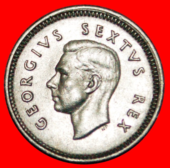  ~ SILBER (1948-1950): SÜDAFRIKA ★ 3 PENCE 1950! OHNE VORBEHALT!  Georg VI. (1936-1952)   