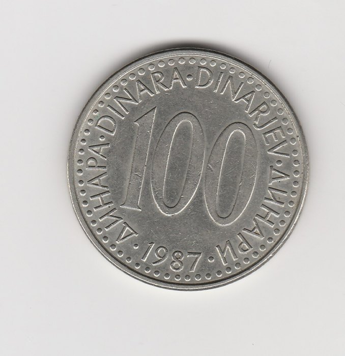  100 Dinar Jugoslawien 1987 (I842)   